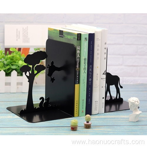 Creative desktop study gift iron shaped handicrafts bookends